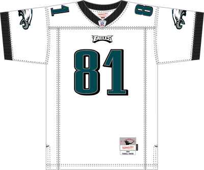 Mitchell & Ness Terrell Owens Philadelphia Eagles 2004 White Jersey
