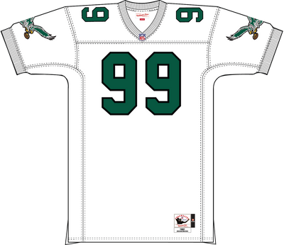 Mitchell & Ness Jerome Brown Philadelphia Eagles 1991 White Authentic Jersey