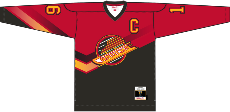 Mitchell & Ness Trevor Linden Vancouver Canucks 1995 Red Alternate Jersey