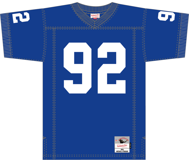 Mitchell & Ness Michael Strahan New York Giants 1994 Royal Dark Jersey