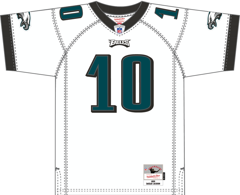 Mitchell & Ness DeSEAN JACKSON Philadelphia Eagles 2009 White Jersey