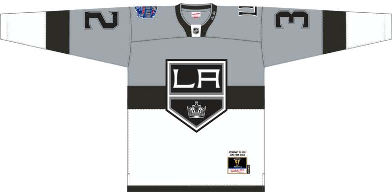 Mitchell & Ness Jonathan Quick Los Angeles Kings 2015 Raiders Silver Stadium Series Power Play Jersey