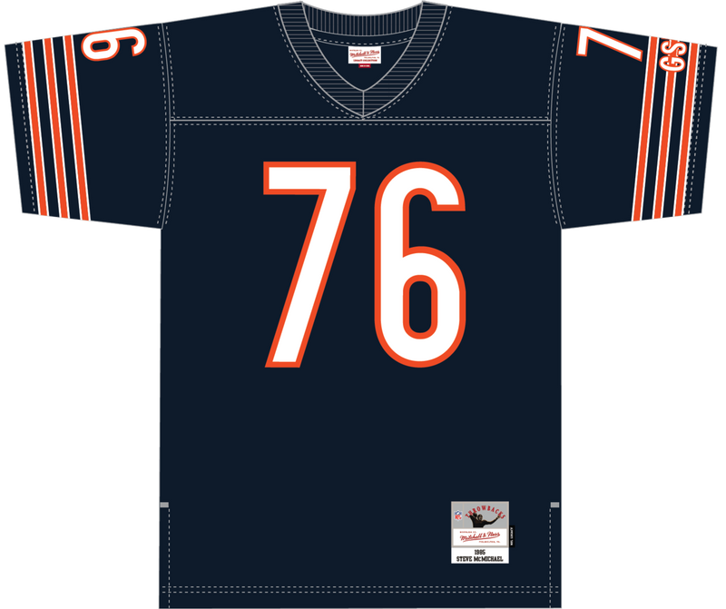 Mitchell & Ness Steve McMichael Chicago Bears 1985 Navy Dark Jersey
