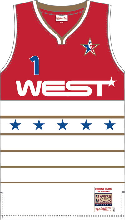 Mitchell & Ness Tracy Mcgrady NBA All-Star 2006 University Red Dark Jersey