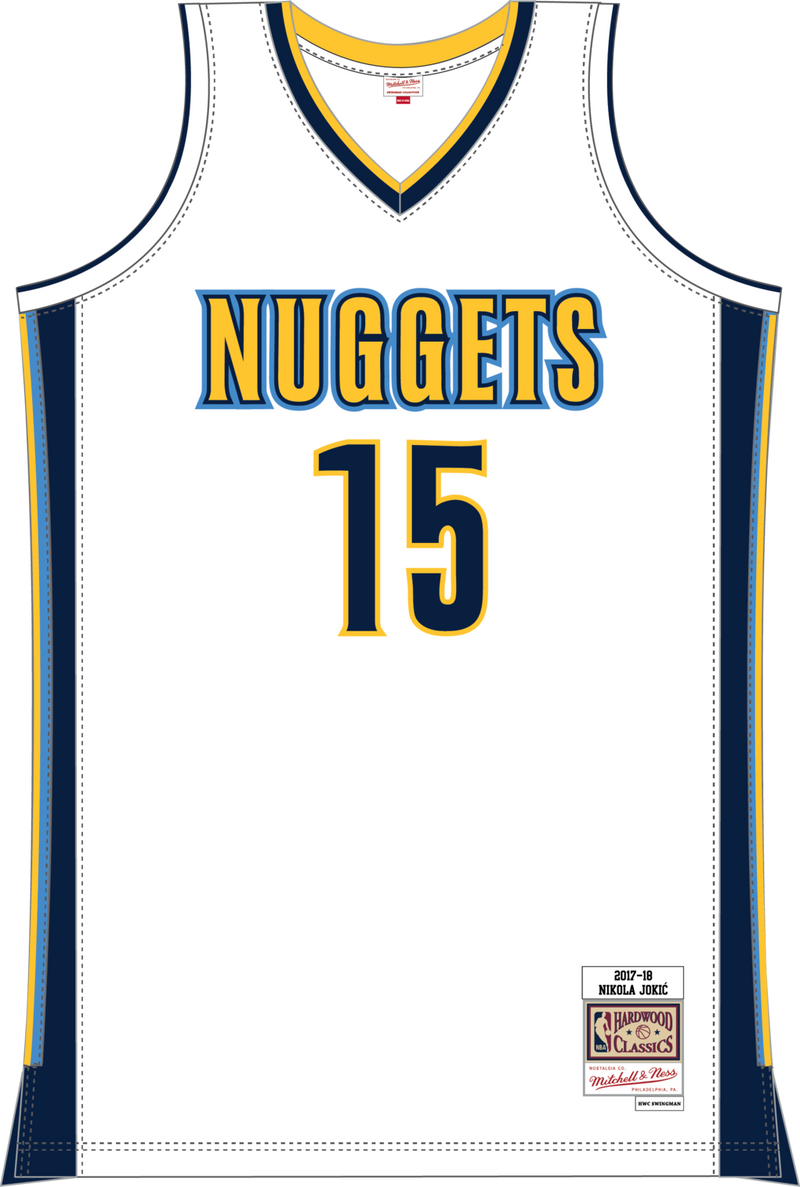 Mitchell & Ness Nikola Jokic Denver Nuggets 2017 White Swingman Jersey