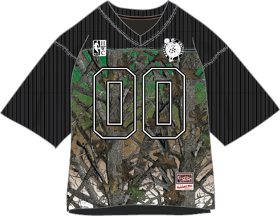 Mitchell & Ness Boston Celtics Multi Quiet Blaze Mesh Football Jersey