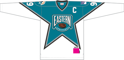 Mitchell & Ness Wayne Gretzky All-Star 1997 Teal/White Replica Power Play Jersey