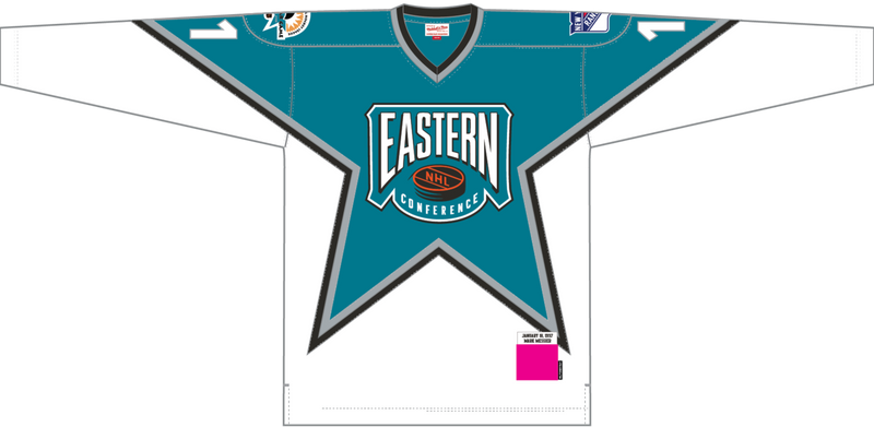 Mitchell & Ness Mark Messier All-Star 1997 Teal/White Replica Power Play Jersey