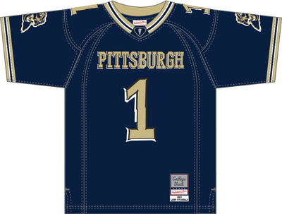 Mitchell & Ness Larry Fitzgerald University of Pittsburgh 2003 Astros Blue Dark Legacy Jersey Pitt Panthers