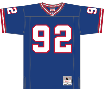 Mitchell & Ness Michael Strahan New York Giants 1993 Royal Dark Jersey
