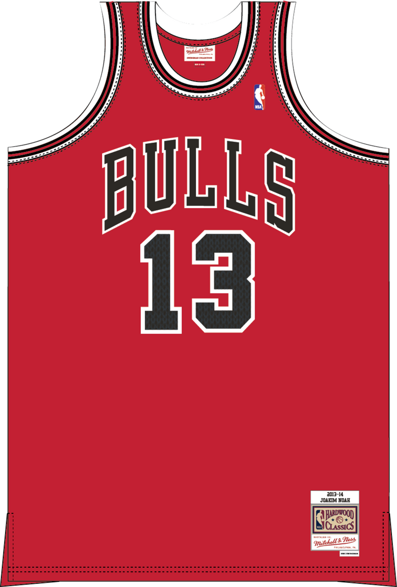 Mitchell & Ness Joakim Noah Chicago Bulls 2013 Scarlet Dark Jersey
