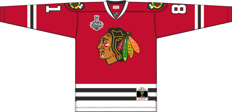 Mitchell & Ness Marian Hossa Chicago Blackhawks 2014 Scarlet Dark Jersey