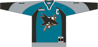 Mitchell & Ness Owen Nolan San Jose Sharks 1999 Teal Dark Jersey