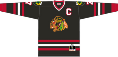 Mitchell & Ness Chris Chelios Chicago Blackhawks 1997 Black Dark Alternate Jersey