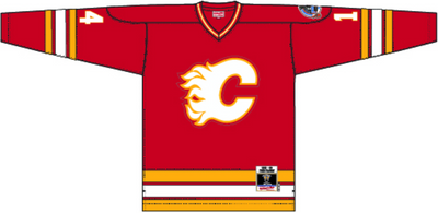 Mitchell & Ness Theoren Fleury Calgary Flames 1988 Red Dark Jersey Theo