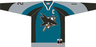 Mitchell & Ness Patrick Marleau San Jose Sharks 2003 Teal Jersey