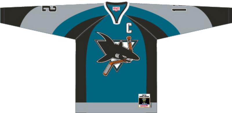 Mitchell & Ness Patrick Marleau San Jose Sharks 2003 Teal Jersey