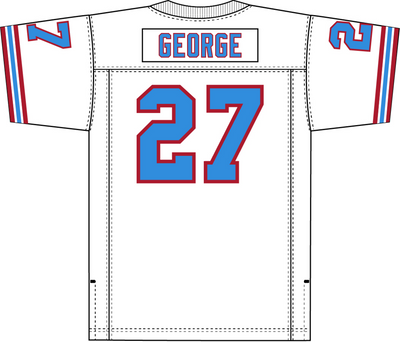 Mitchell & Ness Eddie George Houston Oilers 1996 White Replica Jersey