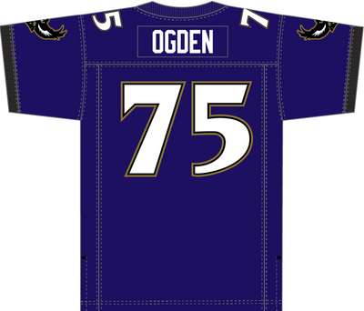 Mitchell & Ness Jonathan Ogden Baltimore Ravens 1996 Purple Replica Jersey