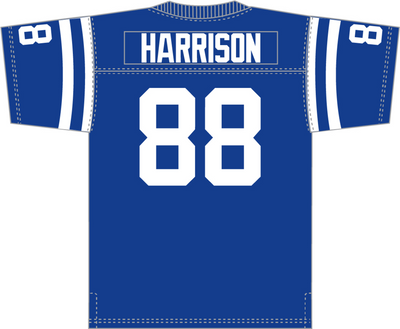 Mitchell & Ness Marvin Harrison Indianapolis Colts 1996 Royal Legacy Jersey