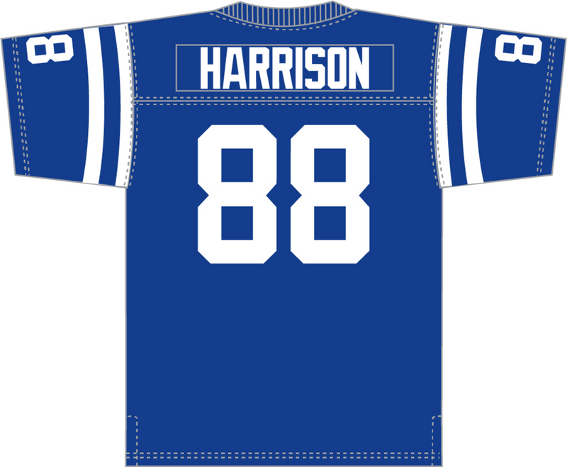 Mitchell & Ness Marvin Harrison Indianapolis Colts 1996 Royal Legacy Jersey