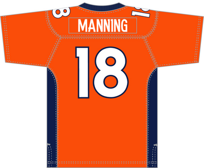 Mitchell & Ness Peyton Manning Denver Broncos 2015 Orange Replica Jersey