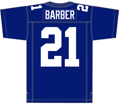 Mitchell & Ness Tiki Barber New York Giants 2005 Royal Dark Jersey