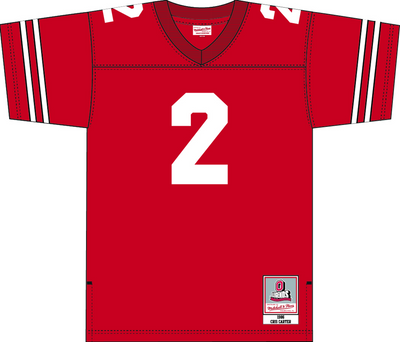 Mitchell & Ness Cris Carter Ohio State 1986 University Red Dark Jersey Buckeyes