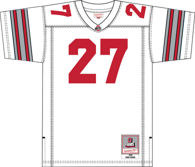 Mitchell & Ness Eddie George Eddie George Ohio State Buckeyes 1995 White Jersey