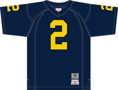 Mitchell & Ness Charles Woodson Charles Woodson Michigan Wolverines 1997 Navy Dark Jersey