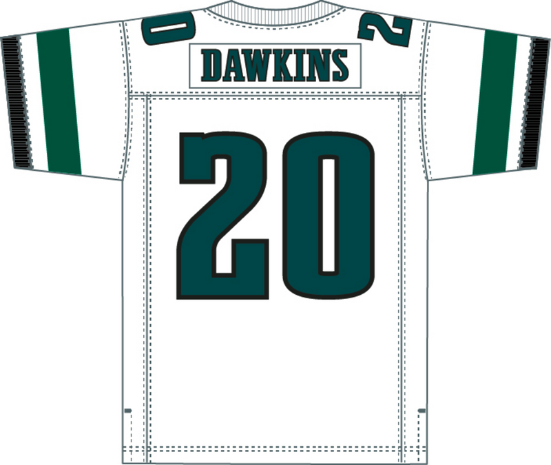 Mitchell & Ness Brian Dawkins Philadelphia Eagles 1996 White Jersey