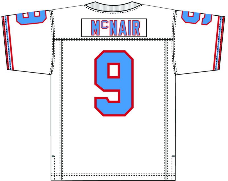 Mitchell & Ness Steve McNair Tennessee Oilers 1998 White Jersey