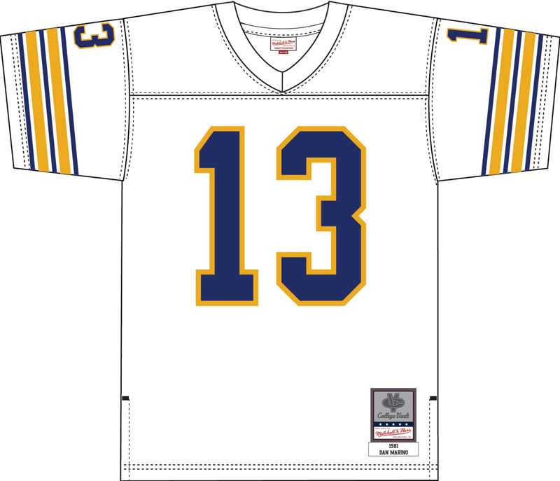Mitchell & Ness Dan Marino University of Pittsburgh 1981 White Jersey Pitt Panthers