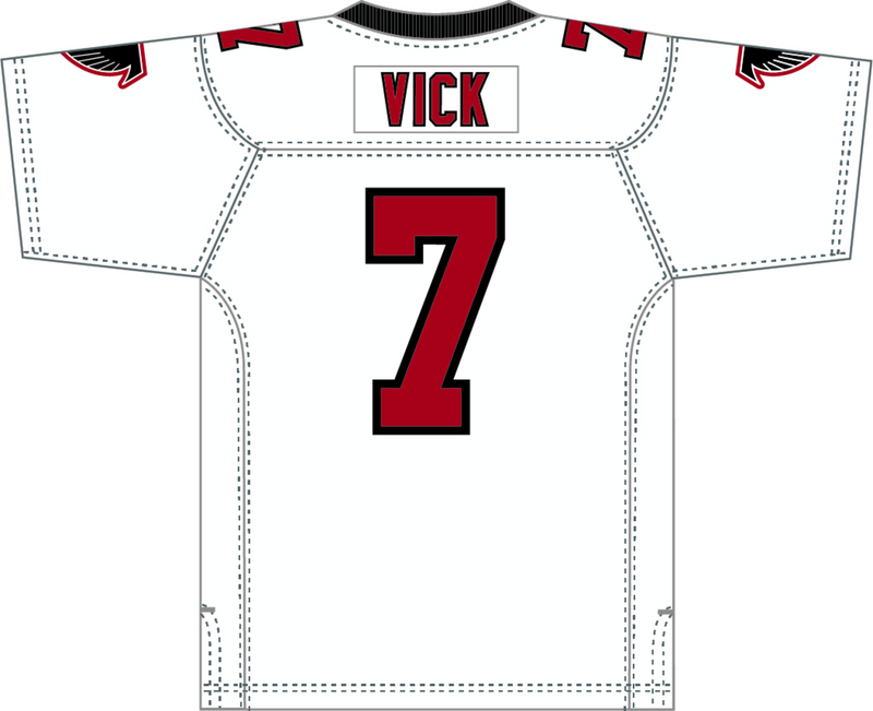 Mitchell & Ness Michael Vick Atlanta Falcons 2001 White Jersey