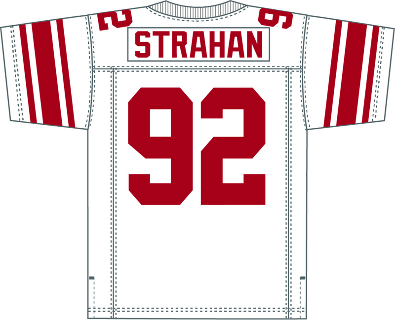 Mitchell & Ness Michael Strahan New York Giants 2007 White Jersey
