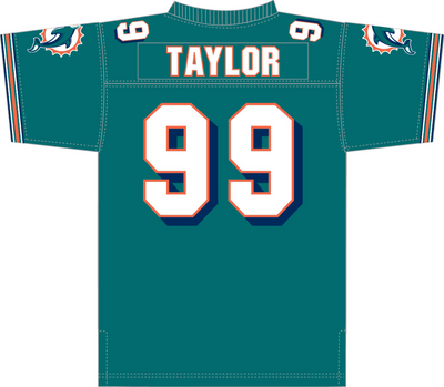Mitchell & Ness Jason Taylor Miami Dolphins 2006 Teal Legacy Jersey