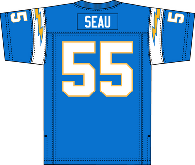 Mitchell & Ness Junior Seau San Diego Chargers 2002 French Blue Legacy Jersey