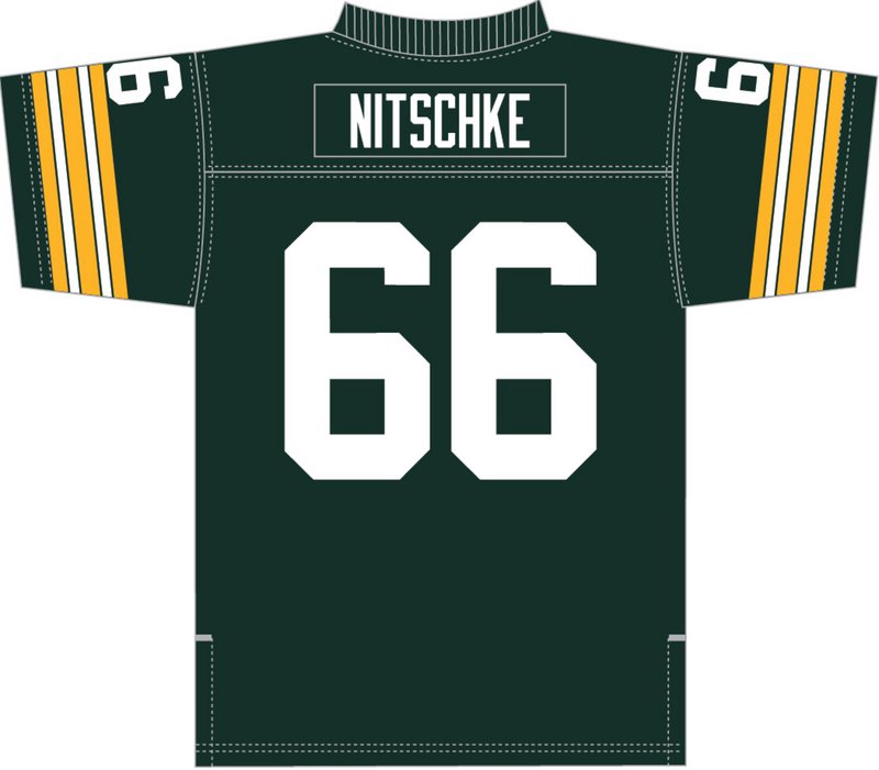 Mitchell & Ness Ray Nitschke Green Bay Packers 1966 Dark Green Legacy Jersey