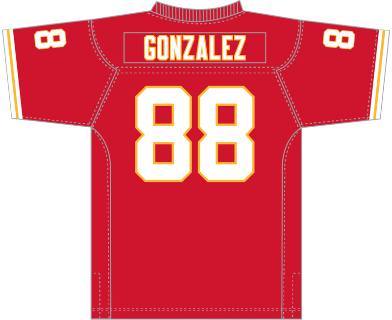Mitchell & Ness Tony Gonzalez Kansas City Chiefs 2004 Tomato Red Legacy Jersey
