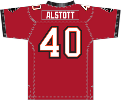 Mitchell & Ness Mike Alstott Mike Alstott Tampa Bay Buccaneers 2002 Scarlet Legacy Jersey