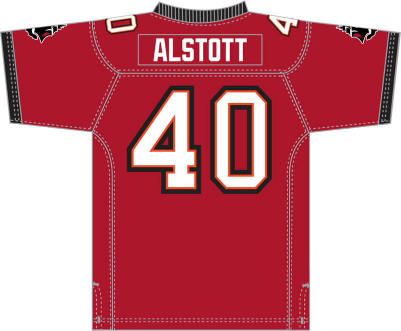 Mitchell & Ness Mike Alstott Mike Alstott Tampa Bay Buccaneers 2002 Scarlet Legacy Jersey