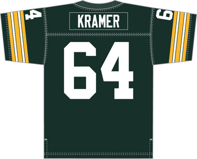 Mitchell & Ness Jerry Kramer Green Bay Packers 1966 Dark Green Legacy Jersey