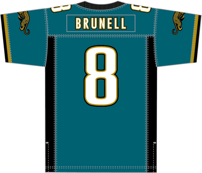 Mitchell & Ness Mark Brunell Jacksonville Jaguars 1997 Teal Legacy Jersey