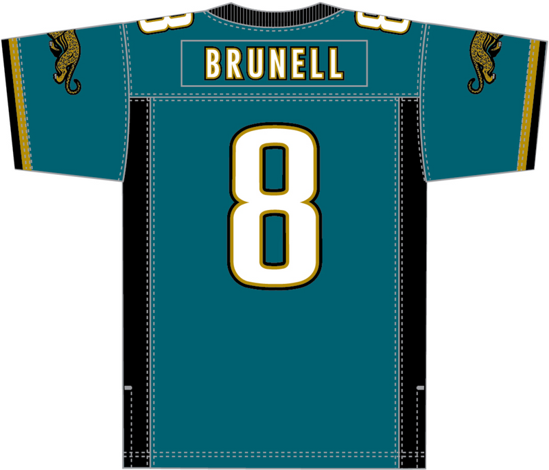 Mitchell & Ness Mark Brunell Jacksonville Jaguars 1997 Teal Legacy Jersey
