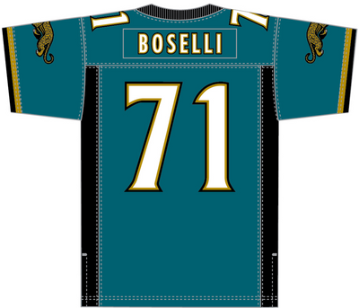 Mitchell & Ness Tony Boselli Jacksonville Jaguars 1997 Teal Legacy Jersey