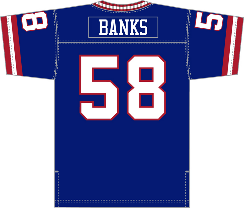 Mitchell & Ness Carl Banks New York Giants 1986 Royal Legacy Jersey
