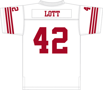 Mitchell & Ness Ronnie Lott San Francisco 49ers 1990 White Legacy Jersey