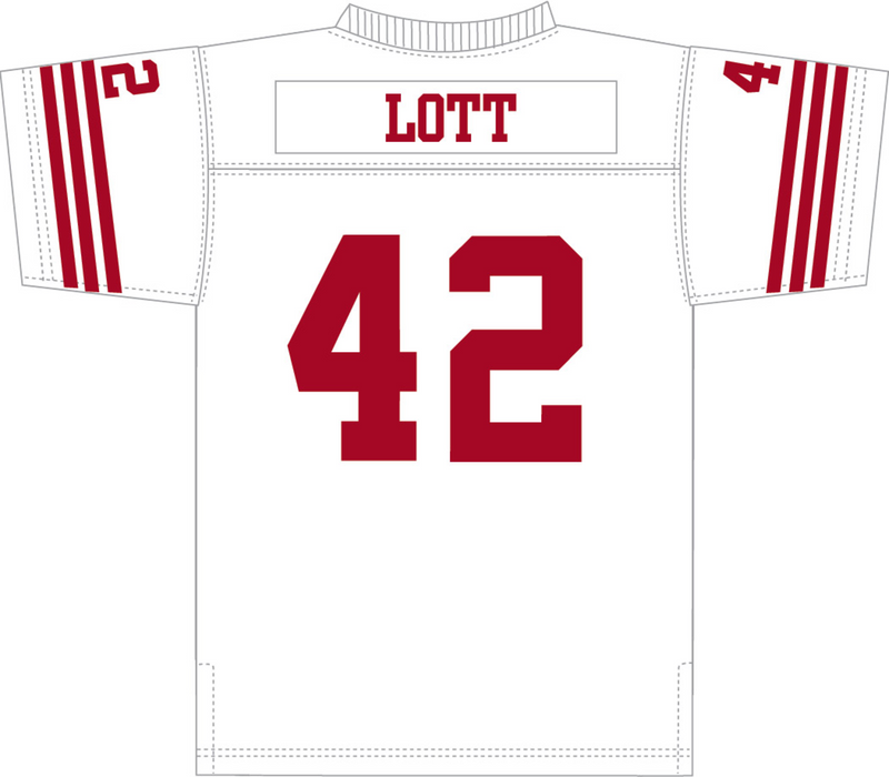 Mitchell & Ness Ronnie Lott San Francisco 49ers 1990 White Legacy Jersey