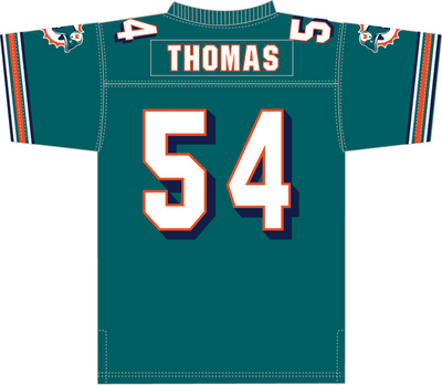 Mitchell & Ness Zach Thomas Miami Dolphins 2006 Dolphins Blue Legacy Jersey