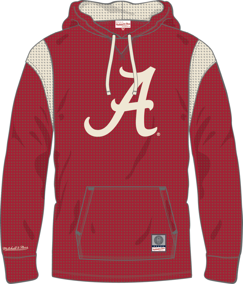 Mitchell & Ness Alabama Crimson Tide Crimson Thermal Lightweight Hoodie